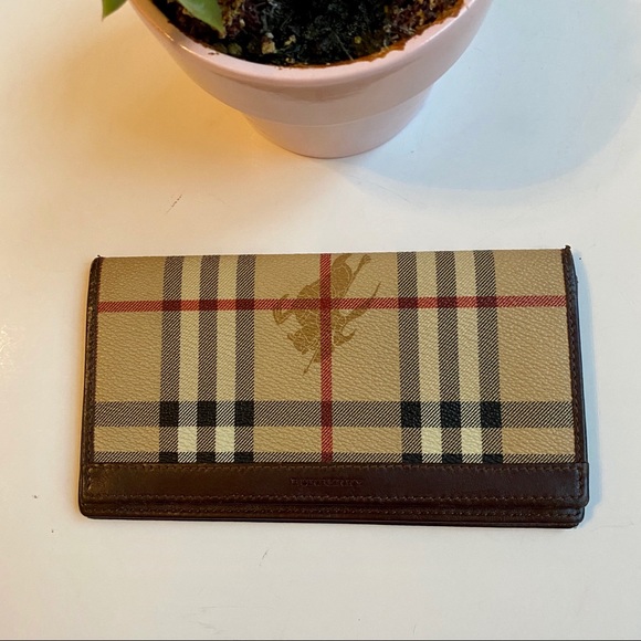 Burberry Handbags - Burberry authentic nova check long fold wallet